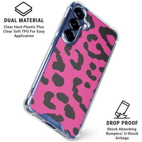 Rosy Leopard Galaxy S25 Clear Case